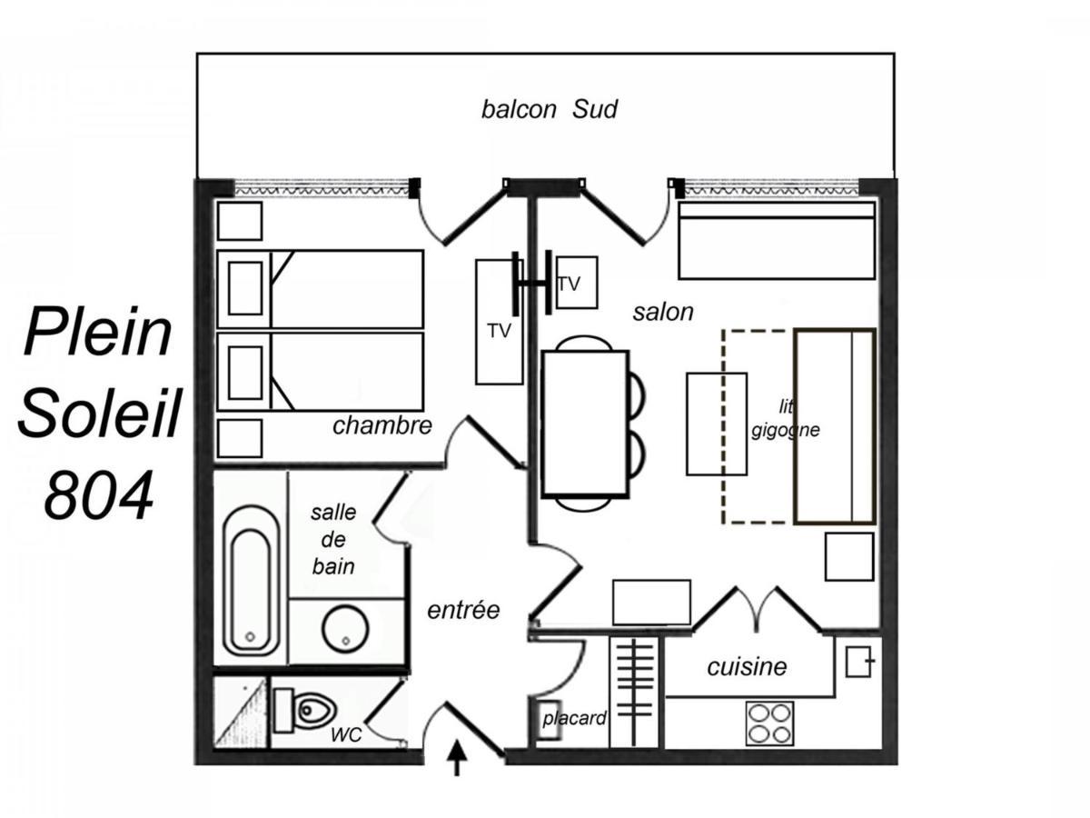 Appartement Ensoleille Avec Tv, Proche Pistes Et Commerces, Residence Plein Soleil, Les Allues - Fr-1-182-18 Méribel Zewnętrze zdjęcie